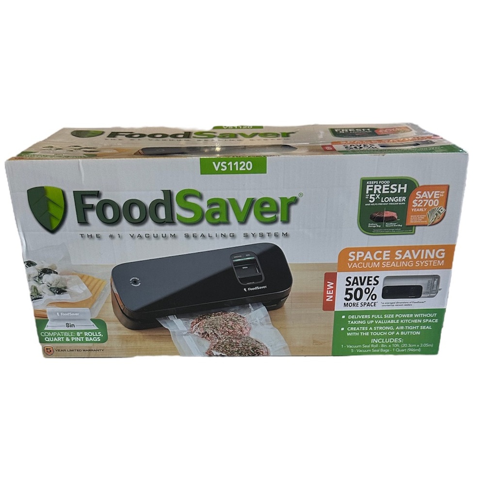 NIB Foodsaver Space Saving Vacuum Sealer VS1120